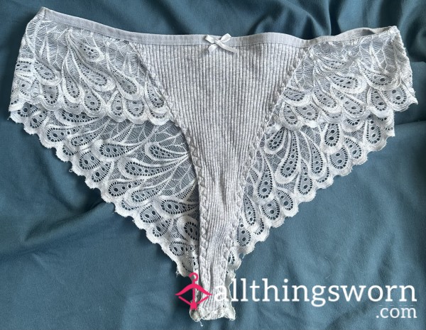 Silver Lace Panties