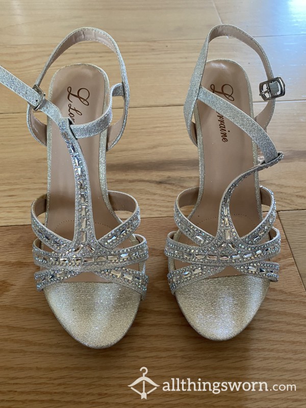 Silver Pumps High Heels