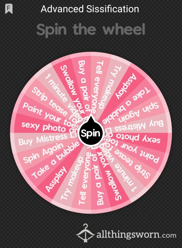 Sissification Wheel - Advanced