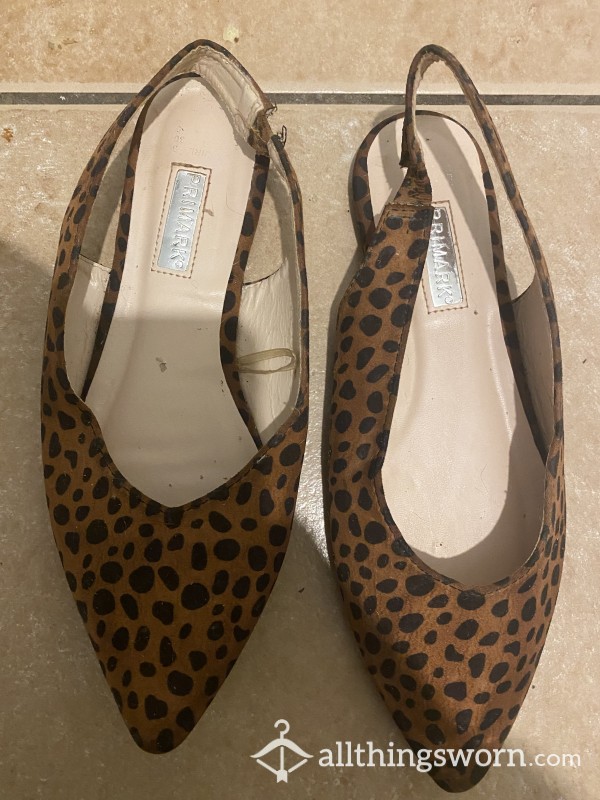 Size 3 Leopard Print Flats