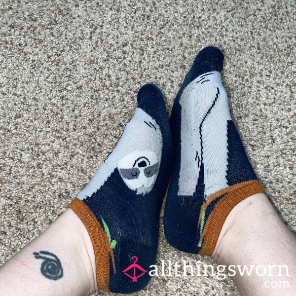 Sleepy Sloth Cotton Ankle Socks