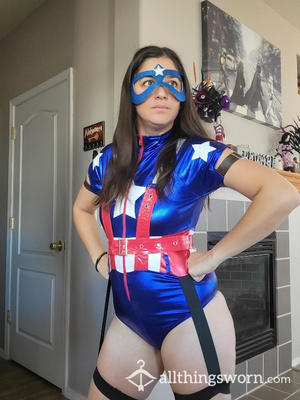 Sl*tty Captain America Costume Cosplay