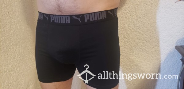 Smooth Black Puma Undies With A S**y Vibe!