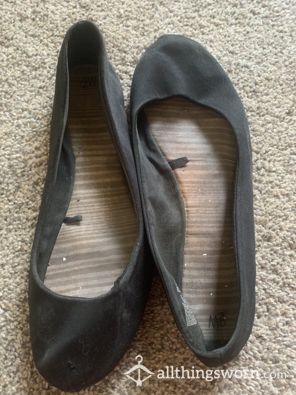 SOLD Soft Black Work Flats