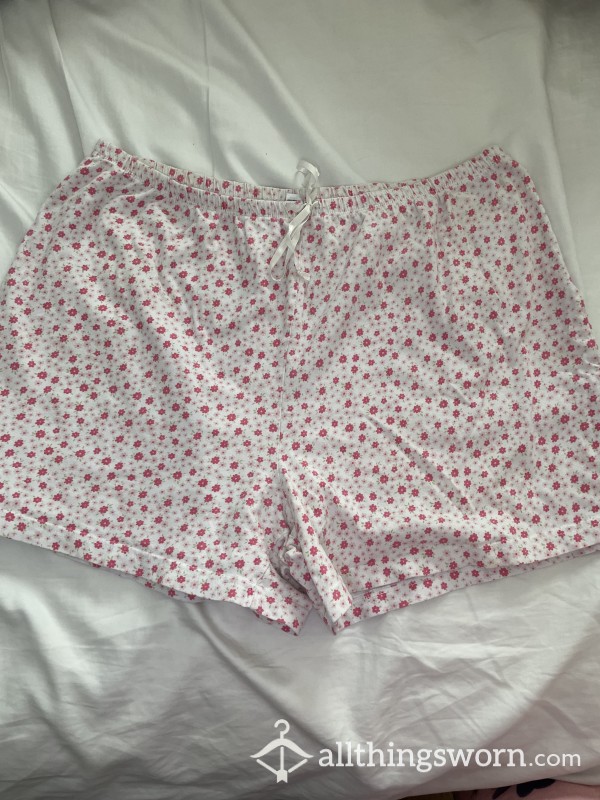 Soft Flor*l Cotton Sleep Shorts (Avail. For Custom Wear)