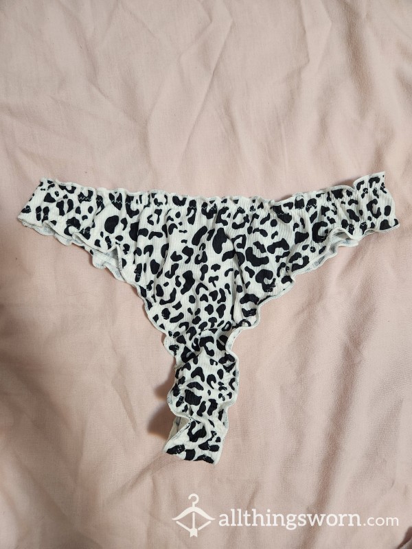 Soft Leopard Print Thong