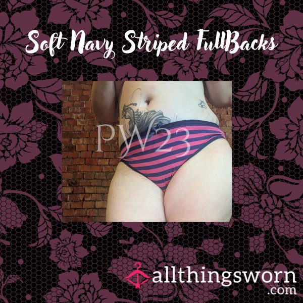 Soft Navy Striped Fullbacks