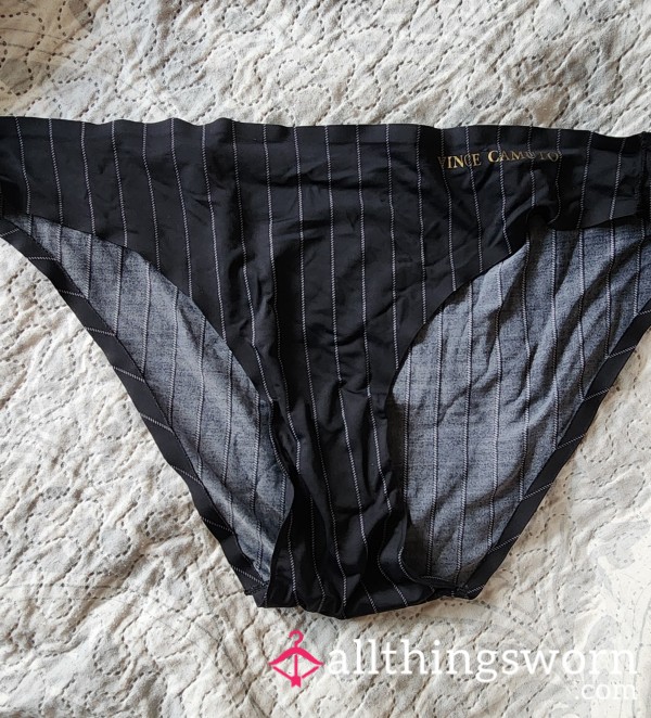 Spandex/nylon Black Strip Panty