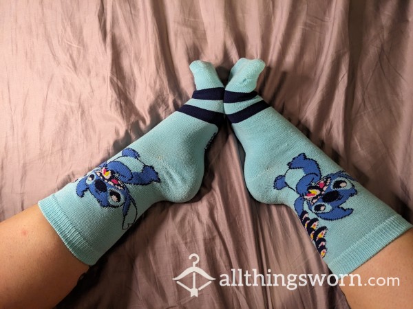 Stich Eating Sushi Socks