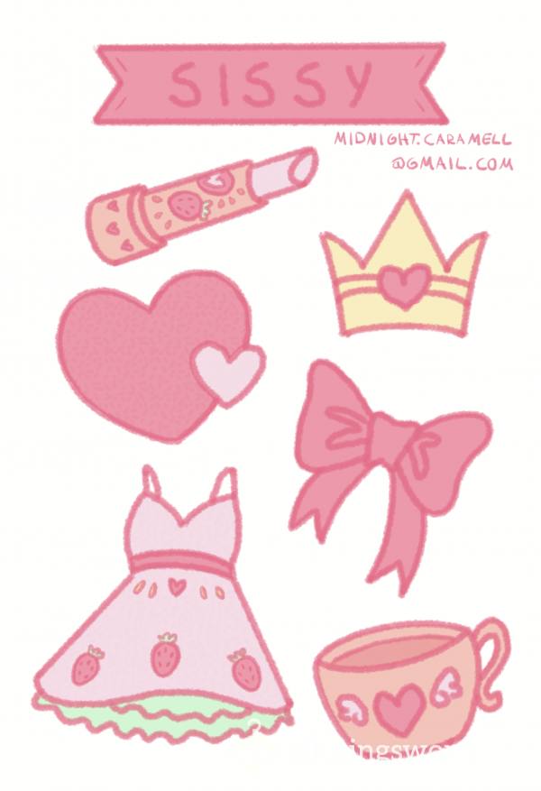 Stickersheet For Sissys