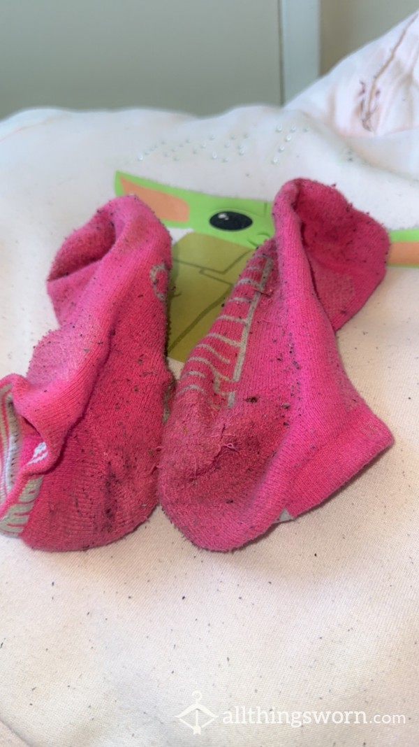 Stinky 7 Day Worn Pink Puma Ankle Socks