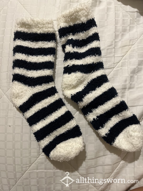 Stripe Fuzzy Socks