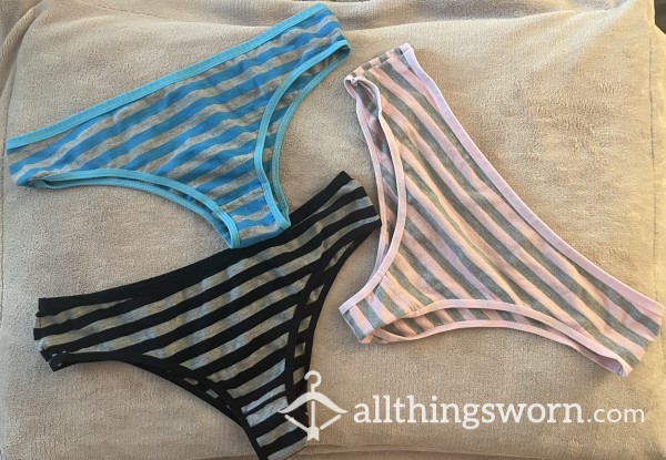 Striped Cheeky Panties!