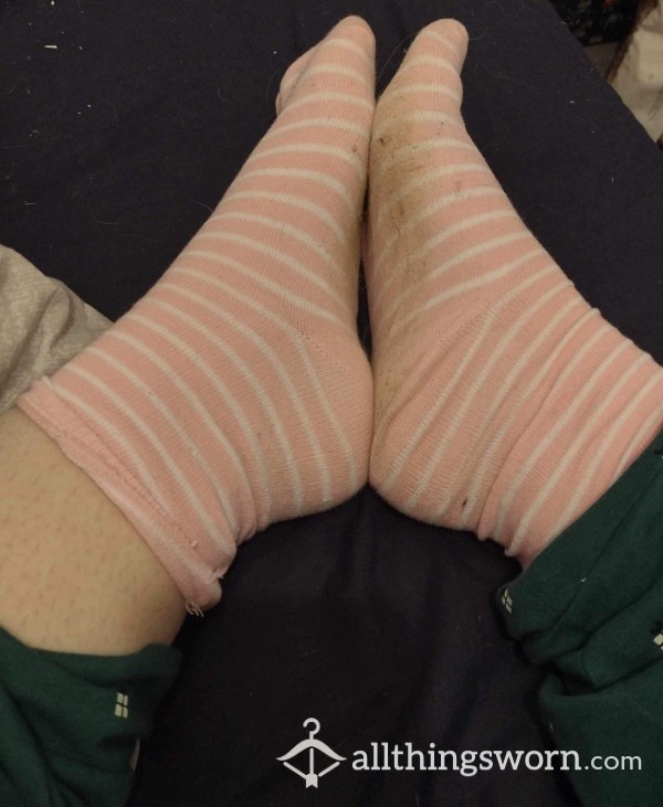 Striped Pink Socks