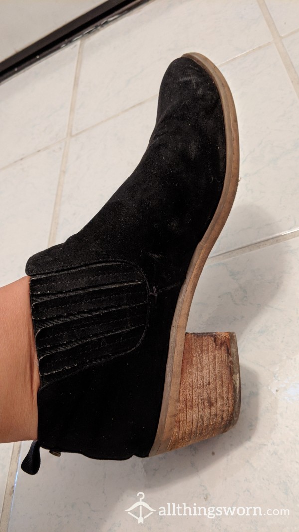 Suede Low Cut Booties