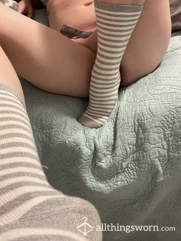 Super Soft Striped Crew Socks