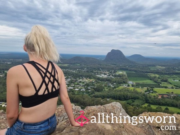 Super Well Loved Black Fitness Top