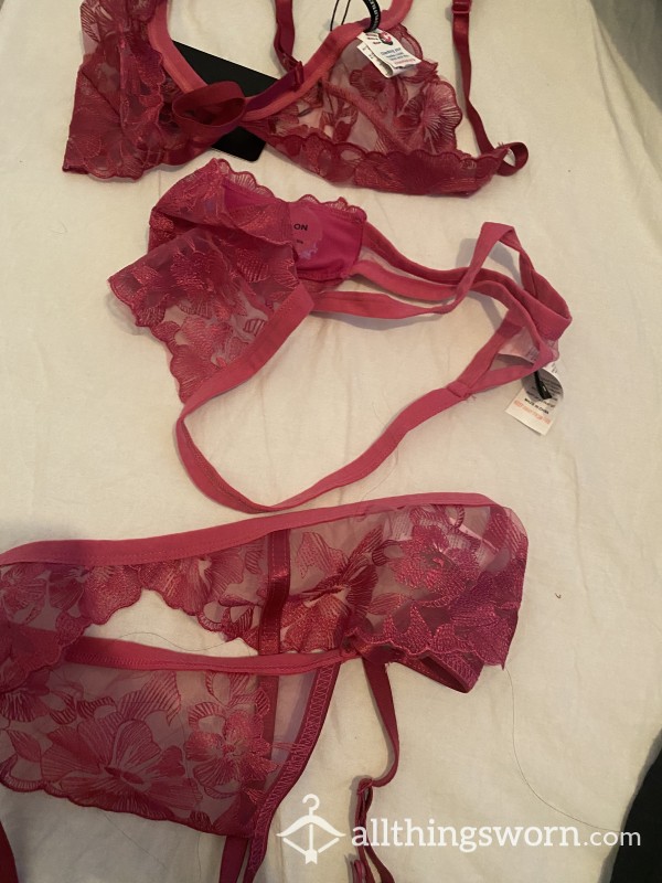 Suspender And Bra Set - Brand New