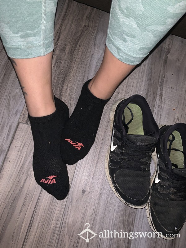 Sweaty 3 Day Wear Black Ankle Socks