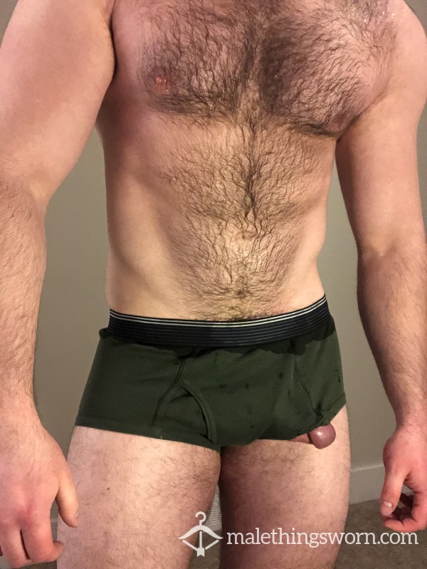 Sweaty Green Gym Briefs