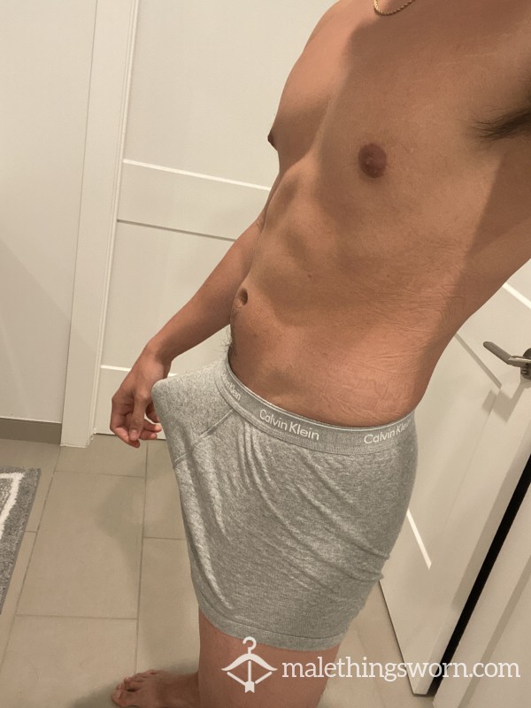 Sweaty Grey Calvin Trunks