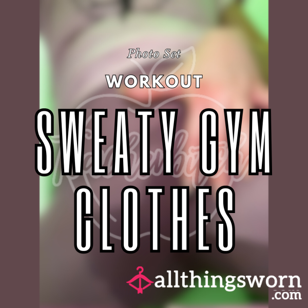 Sweaty Gym Clothes Photo Set