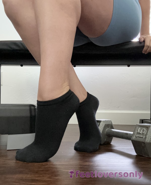 Sweaty Gym Socks | Black | Worn