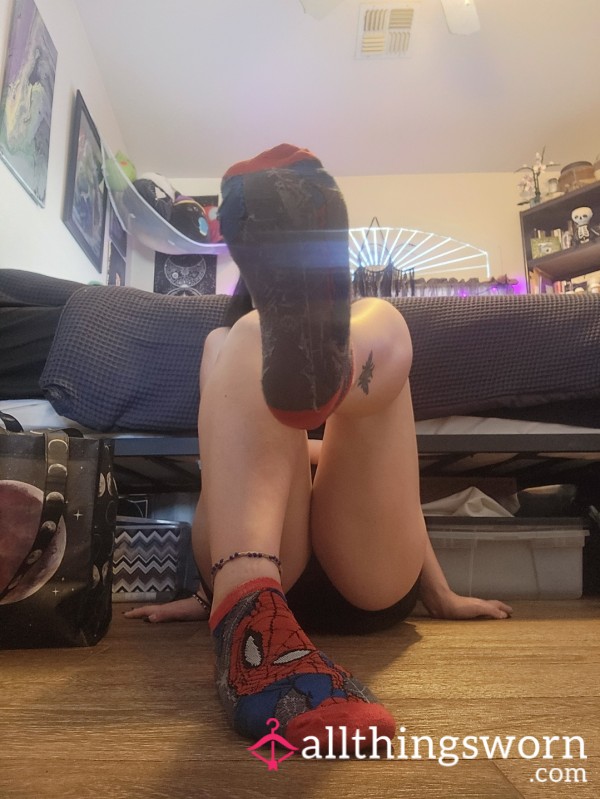 Sweaty Spiderman Socks