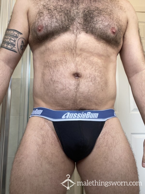 Sweaty, Used, Black Aussieb*m Jock