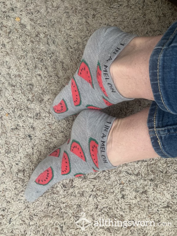 Well Worn Sweet Watermelon Socks