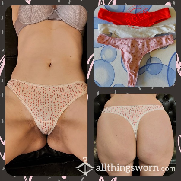 Sweetheart Cotton Thongs