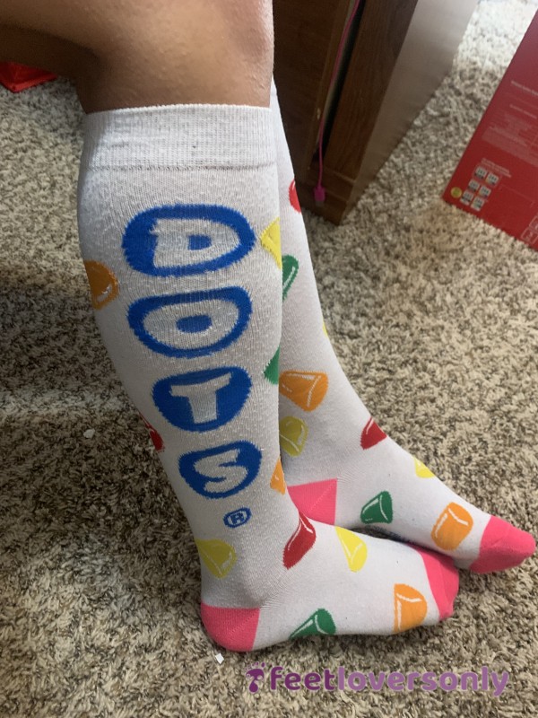 Tall DOTS Socks - Knee High- Free Shipping