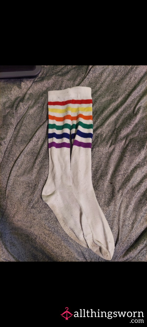 Thigh High Well Worn Socks [free Shipping]