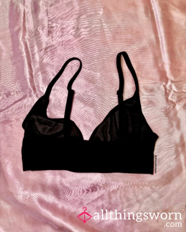 Thin Black Sheer Bralette