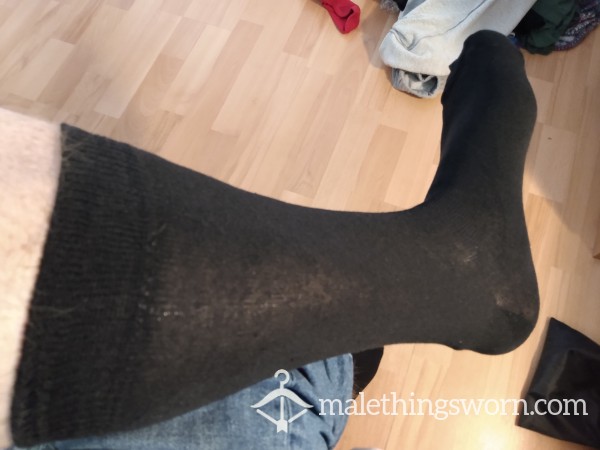 Thin Black Socks - 9 To 12