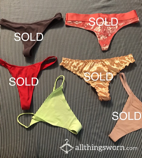 Thongs! 🔥😍😛 Want To See My A** & Pu**y In One Of These? 😍