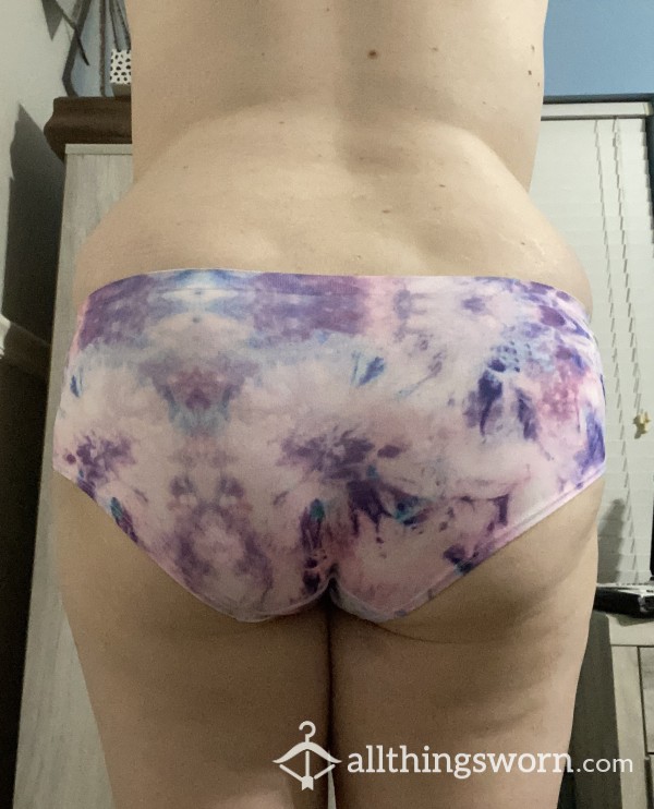 Tie Dye Pink And Purple Full Back Panties