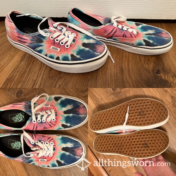 Tie Dye Vans Flat Shoes