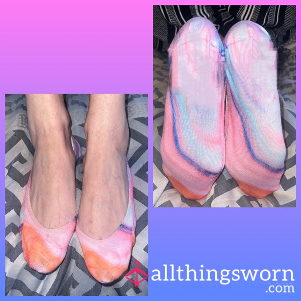 Tie-dyed No Show Socks