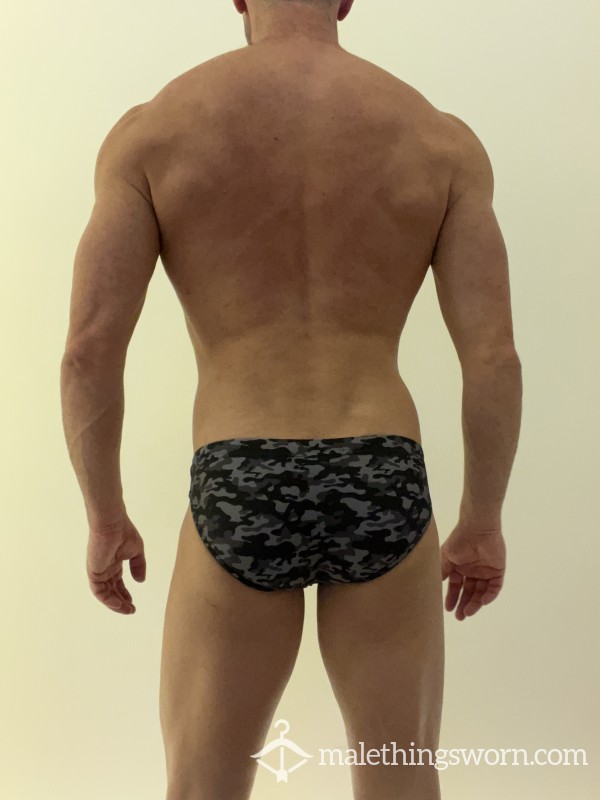 Todd Sanfield Camo Swim Brief - Size S