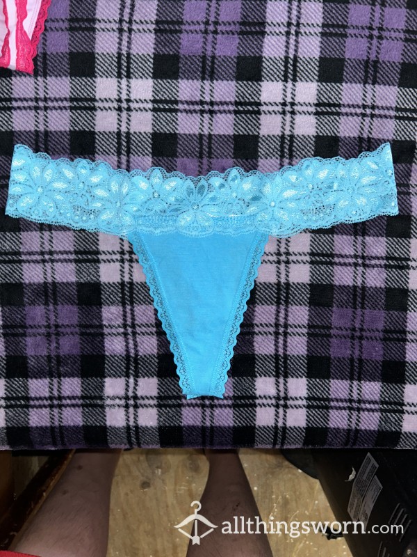 Turquoise Sunflower Worn Thong