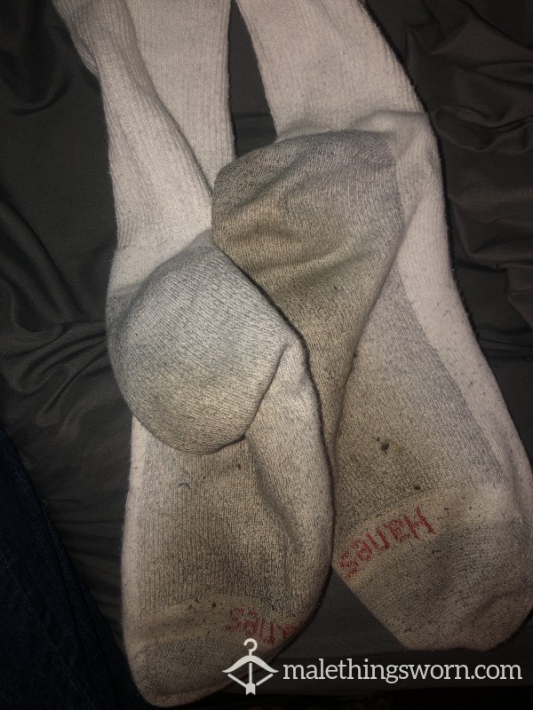 Two Week Worn Hanes Socks