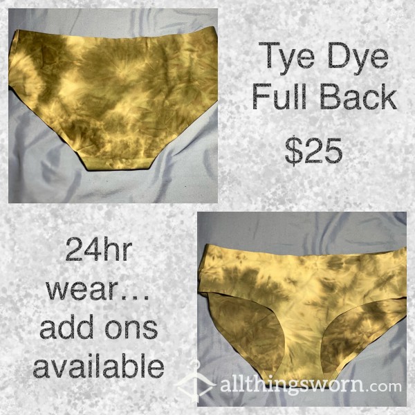 Tye Dye Full Back Panty