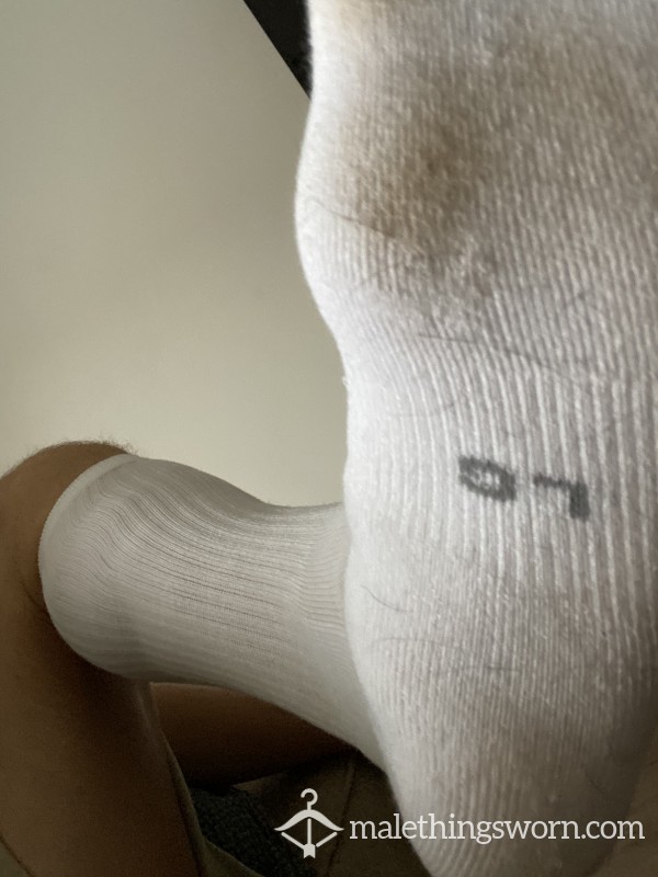 UA White Crew Socks