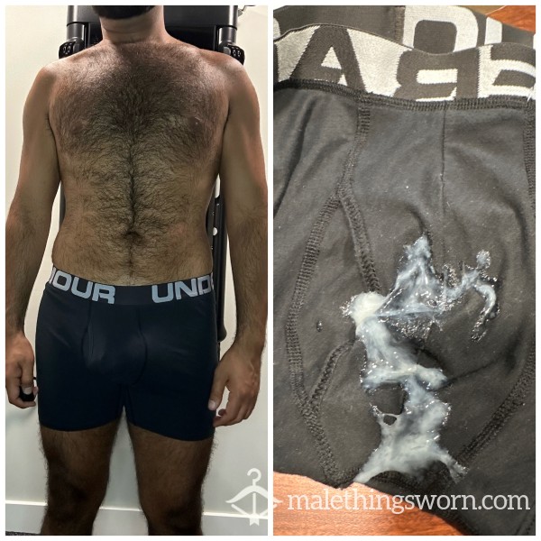 Under Armour- Boxer Briefs With THICK Load Of C*m