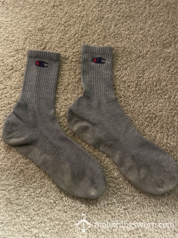 Use Gym Socks All Gray Champion