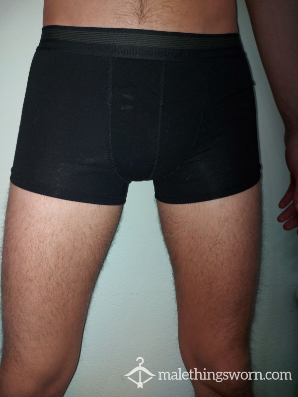 Used Black Boxer Man Undie Brief Panty Mutande Uomo