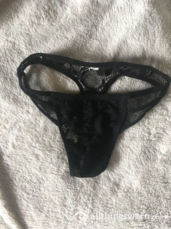 Used Black Thong