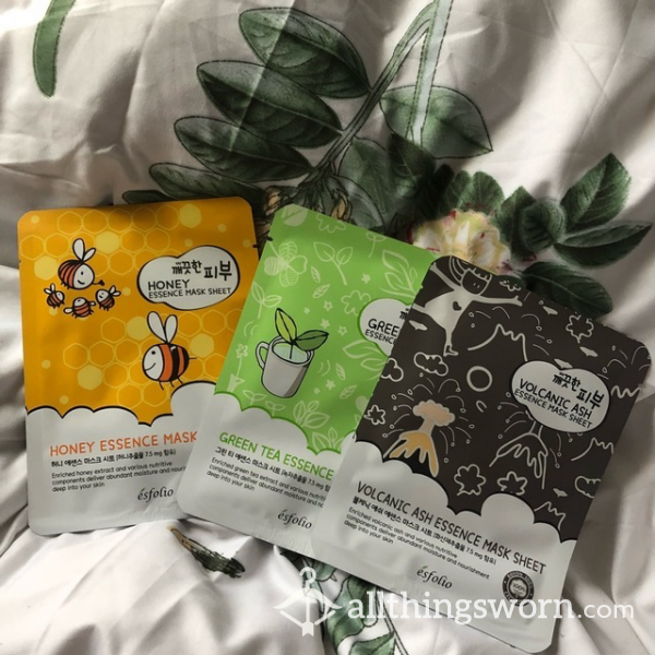 Used Face Sheet Masks