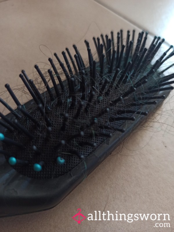 Used Hairbrush Full Of My Curly Hair